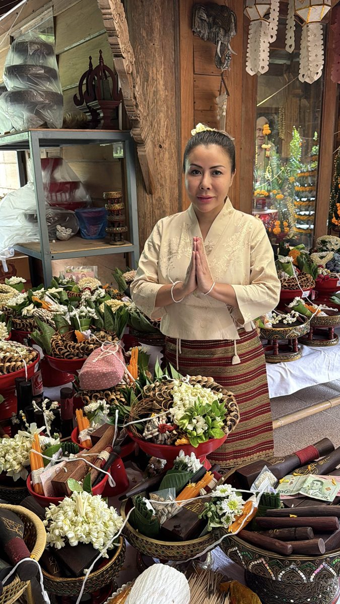 Chef Mo at a traditional Thai ceremony